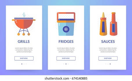 Vertical slider banner about picnic