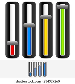 Vertical sliders, adjusters