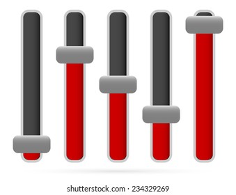 Vertical sliders, adjusters