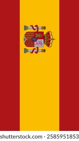 Vertical Spain Flag Vector Images