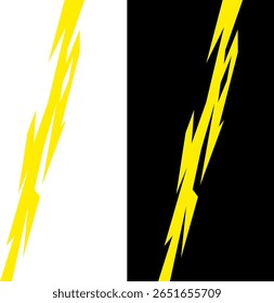 Vertical sparks, lightning on black background