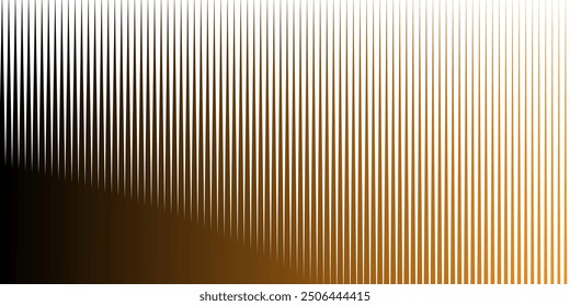 Vertical speed line halftone gradient line pattern background.