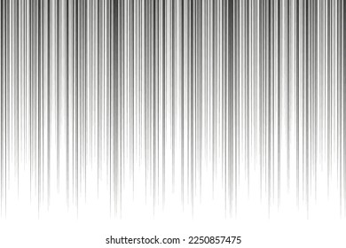 Vertical speed lines for comic manga book. Anime graphic halftone effect. Striped anime background. Vector illustration