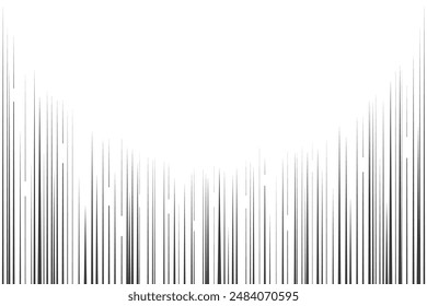 Vertical speed lines for comic manga book. Anime graphic halftone effect. Striped anime background. Vector illustration