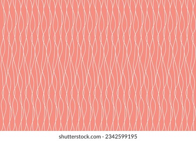 spline verticale du motif image vectorielle. Concevez des lignes vintage blanches sur fond rouge clair. Impression de création pour illustrations, textiles, texture, fond d'écran, arrière-plan. Définir 1