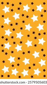 Vertical Star seamless pattern. Repeated  stars on sun rays background. Repeatin gold glitter patern for design prints, gift wrappers. Bling star packing. Repeat sparkle texture. Vector illustration