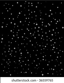 Vertical star vector night sky