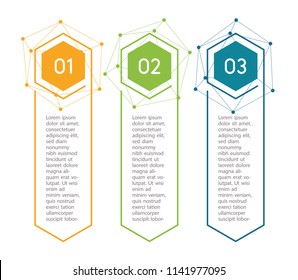 Vertical Steps, Infographic Elements. Outline Colorful Menu For App Interface. Number Options. Web Design Of Buttons Elements. Infographics 1. 2. 3. Vector Step Icons.