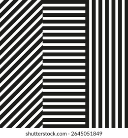 Icono de la raya de la Vertical. Forma de línea alterna. Abstractas Vector negro. Forma de patrón mínima.