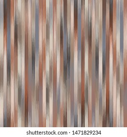 Vertical stripe ikat design in natural terra cotta desert earth camouflage colors.  Resembles wood grain.  Gradient, ombre, blurry, soft.  Great for home decor, fashion, stationary.  Generative Art.