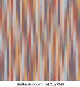 Vertical stripe ikat design in natural terra cotta desert earth camouflage colors.  Resembles wood grain.  Gradient, ombre, blurry, soft.  Great for home decor, fashion, stationary.  Generative Art.