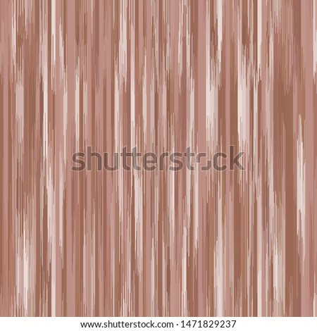 Vertical stripe ikat design in natural terra cotta desert earth camouflage colors.  Resembles wood grain.  Gradient, ombre, blurry, soft.  Great for home decor, fashion, stationary.  Generative Art.