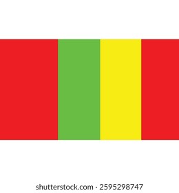 vertical stripe line yellow red and green color black history month abstract geometric banner background vector art