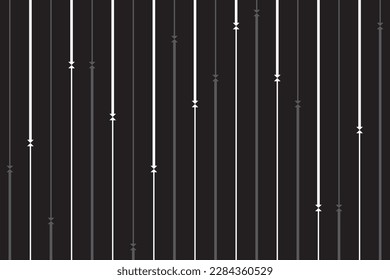 Vertical of stripe pattern. Design of random with triangle shape black and white color. Design print for illustration, textile, texture, wallpaper, background. Set 4