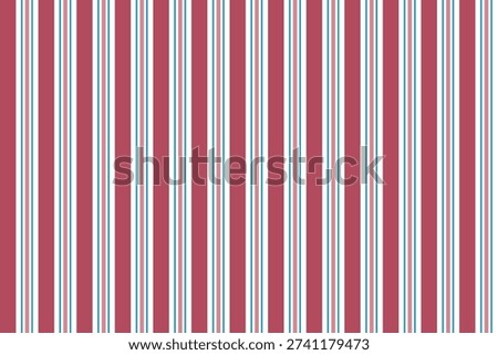 Vertical stripe pattern in red, pink, blue, and white tones, evenly arranged to create a bright, simple, and modern look. Ideal for backgrounds or textile design.