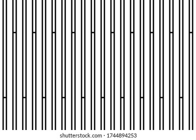 Vertical of stripe pattern vector. Design lines art black on white background.  