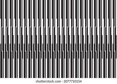 Vertical stripe of pattern vector. Design regular lines black and white colors. Desig print for illustration, texture, textile, wallpaper, background. Set 3