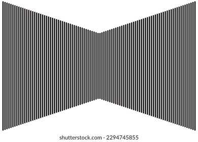 Vertical stripe of pattern vector. Design lines ink black on white background. Design print for illustration, texture, wallpaper, background. Set 11
