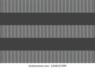 Vertical of stripe pattern vector. Design cotton buds lines white on black background. Design print for illustration, textile, texture, wallpaper, background. Set 15