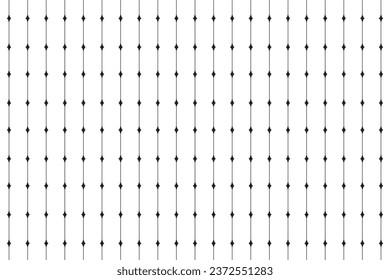 Vertical stripe and rhombus of regular pattern. Design diamond and lines black on white background. Design print for illustration, textile, wallpaper, background. Set 2
