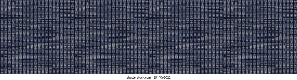 Vertical Stripe Variegated Texture Border Background. Denim Gray Blue Blended Line Seamless Pattern. Masculine Banner, Bleach Faded Dye Textile. For Trendy Triblend Melange Ribbon \trim Vector Eps 10