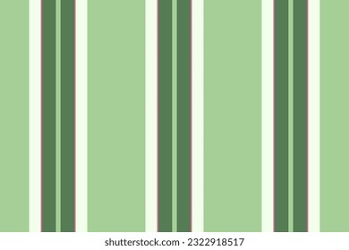 Vector de rayas verticales de textura textil de tela con un patrón de fondo de líneas sin costura en colores claros y verdes.