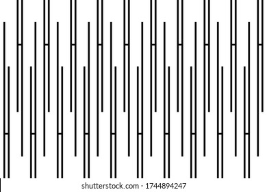 Vertical of stripe zigzag pattern vector. Design lines art black on white background.  