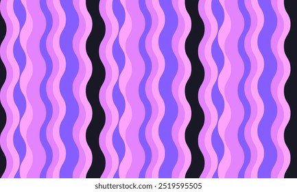 vertical striped design with flowing curves and textured waves. Artistic colors blend with simplicity and creativity, adding elegance to posters, textiles, or graphic prints with vibrant paint.