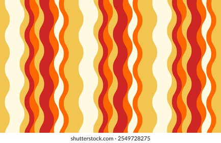 vertical striped design with flowing curves and textured waves. Artistic colors blend with simplicity and creativity, adding elegance to posters, textiles, or graphic prints with vibrant paint.