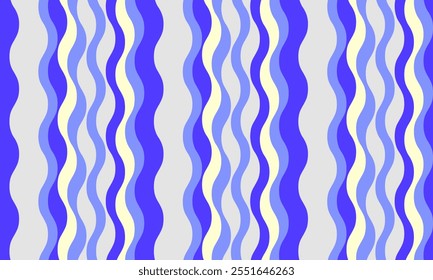 vertical striped design with flowing curves and textured waves. Artistic colors blend with simplicity and creativity, adding elegance to posters, textiles, or graphic prints with vibrant paint.