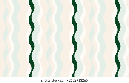 Diseño de rayas de Vertical con curvas fluidas y ondas texturizadas. Los colores artísticos se mezclan con la simplicidad y la creatividad, agregando elegancia a los carteles, textiles o impresiones gráficas con pintura vibrante.