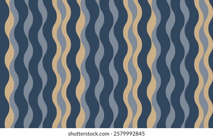 vertical striped design with flowing curves and textured waves. Artistic colors blend with simplicity and creativity, adding elegance to posters, textiles, or graphic prints with vibrant paint.