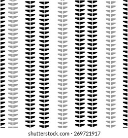 Vertical striped pattern of the triangle seamless vector background.