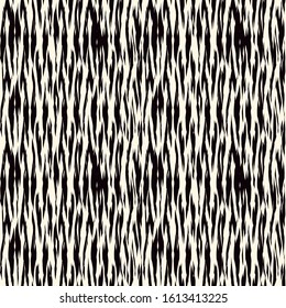 Vertical striped seamless pattern. Freehand surface print. Organic, natural camouflage texture. Handdrawn modern background. Repeating irregular brush stripes motif. Vector abstract graphic wallpaper