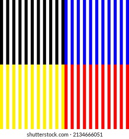 Rayas verticales en 4 colores