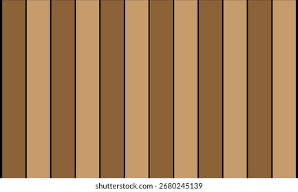 Vertical Stripes of Alternating Brown and Tan Colors Geometric Pattern beige
