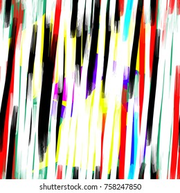 Vertical stripes and brush strokes. Light and dark colorful seamless texture. Abstract vector background for web page, banners backdrop, fabric, home decor, wrapping