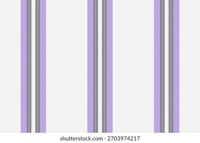 Vertical stripes, lavender and black, on white. Pattern is orderly. Ideal for backgrounds, textiles, or design projects needing a clean, linear aesthetic.