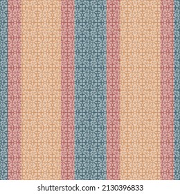 Rayas verticales en tonos mudos con una textura geométrica abstracta. Patrón vectorial de repetición sin problemas. Excelente para moda, textiles, texturas superficiales, giftwrap, papel pintado.