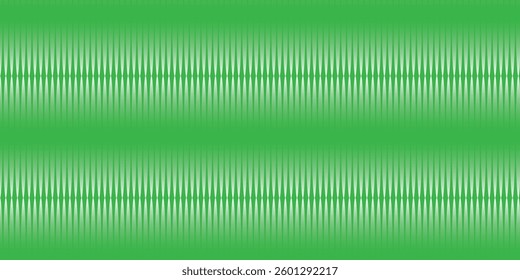 Vertical stripes on a green gradient background.