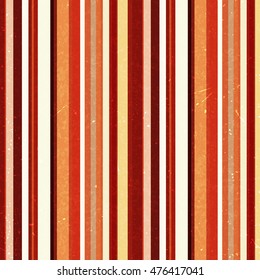 Vertical stripes pattern, seamless texture background. Ideal for printing onto fabric and paper or decoration. Brown, white, orange red colors. 