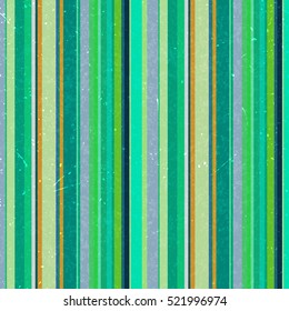 Vertical stripes pattern, seamless texture background. Ideal for printing onto fabric and paper or decoration.  Green color. 