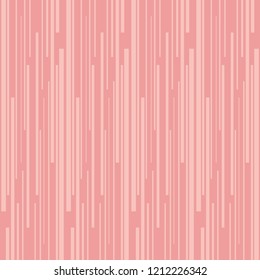 Vertical stripes random pattern vector. Design lines rose gold on pink background. Design print for textile, wallpaper, background. Set 7