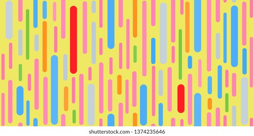 Vertical stripes. Retro texture. Stripes. Seamless background. Creative background. Strips of different lengths. Vector graphics