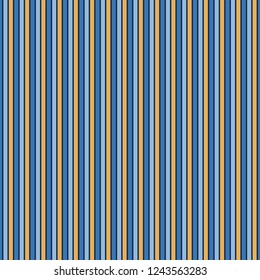 Vertical Stripes Seamless Pattern - Shades of blue and gold design made for Hanukkah
