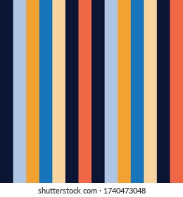 Vertical Stripes Seamless Pattern. Summer, Spring Vector Stripes Texture Male, Female, Childrens Modern Fashion Print. Autumn Winter Business Suit Vertical Line Pattern. Cool Lines Endless Design.