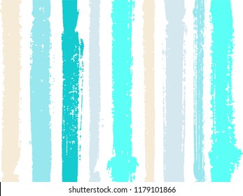 Vertical stripes of thick and thin paint or ink lines seamless vector pattern design. Brush stroke stripes vertical pattern for clothes textile fabric. Grunge striped simple ink line art.