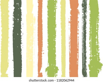Vertical stripes of thick and thin paint or ink lines seamless vector pattern design. Brush stroke stripes vertical pattern for clothes textile fabric. Grunge striped modern ink line art.