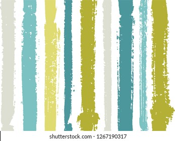 Vertical stripes of thick and thin paint or ink lines seamless vector pattern design. Brush stroke stripes vertical pattern for clothes textile fabric. Grunge striped trendy ink line art.