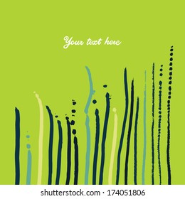 vertical strokes green background